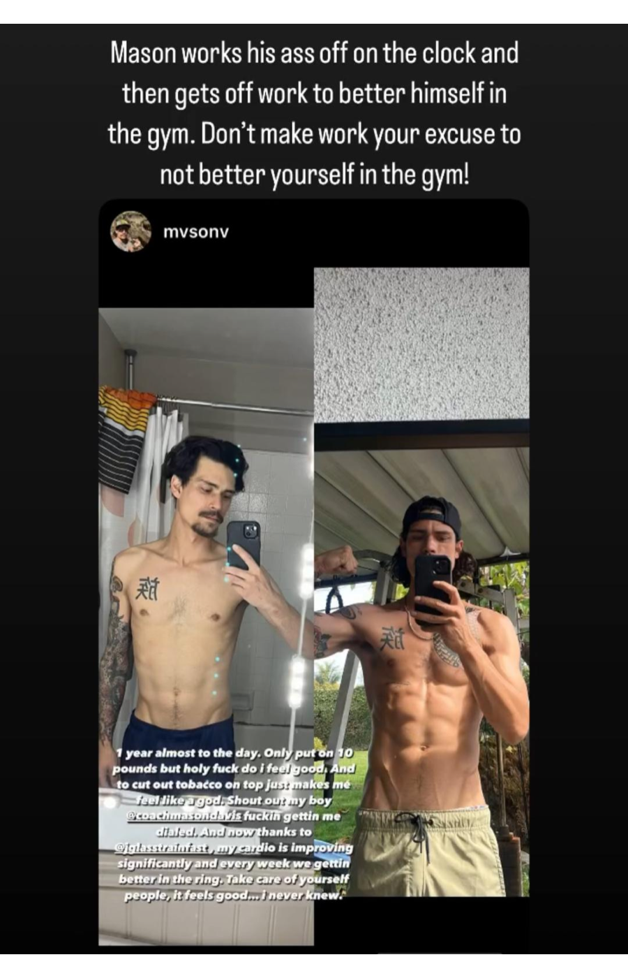 Client spotlight before-and-after transformation image